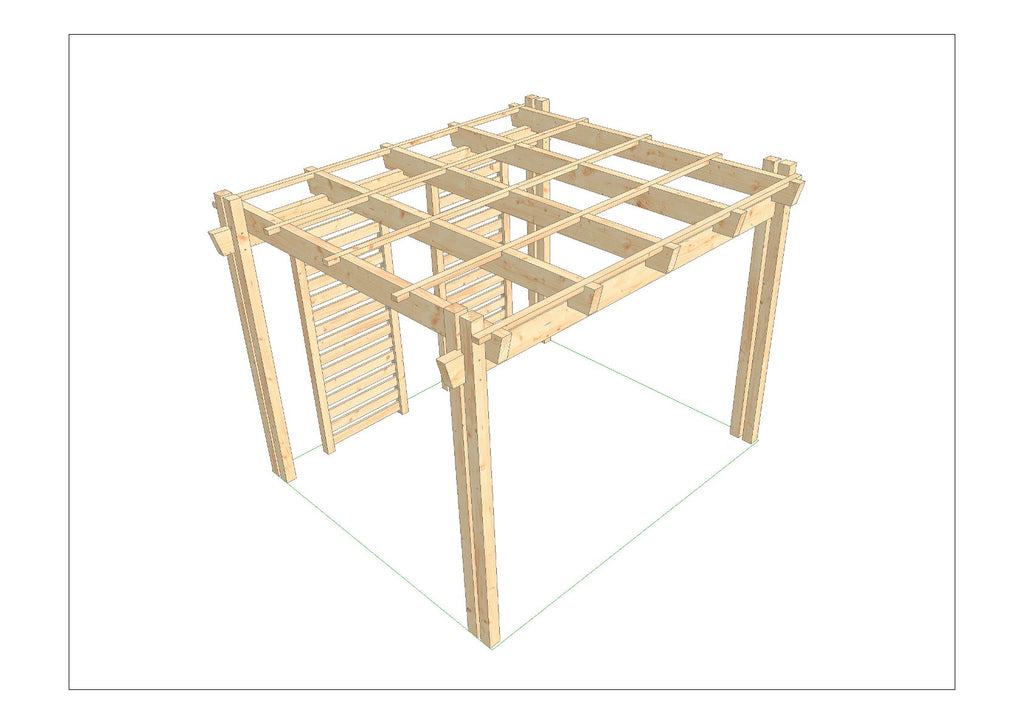 Pergola selber bauen Anleitung / Bauplan PDF