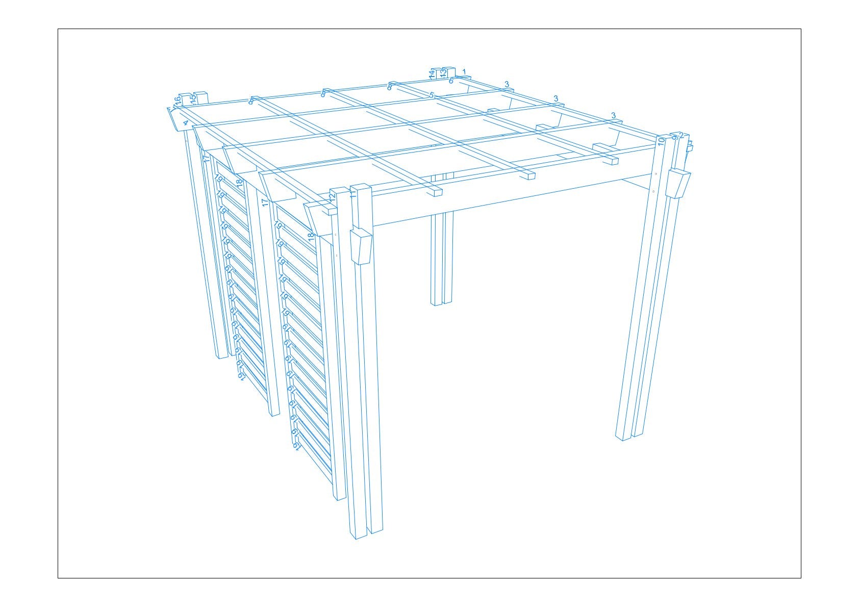 Pergola selber bauen Anleitung / Bauplan PDF