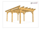 Flachdachcarport selber bauen Anleitung / Bauplan PDF