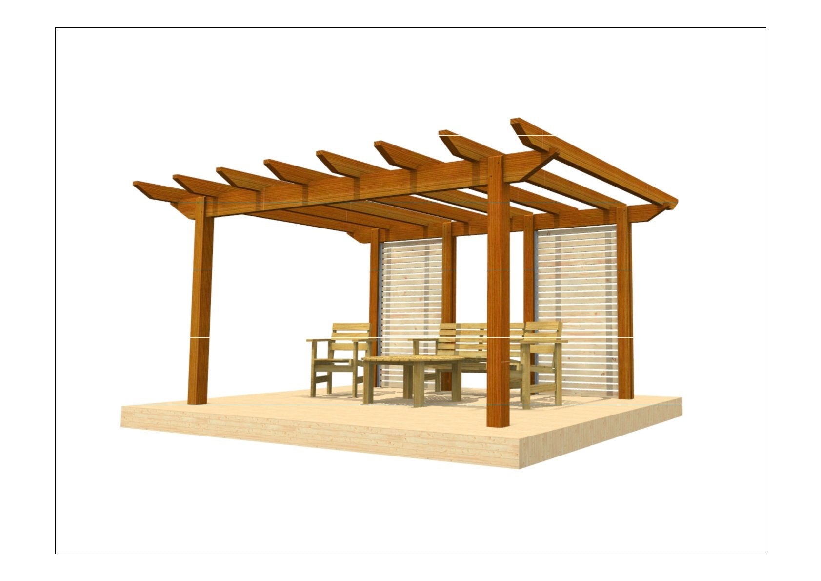 Pergola selber bauen Anleitung / Bauplan PDF