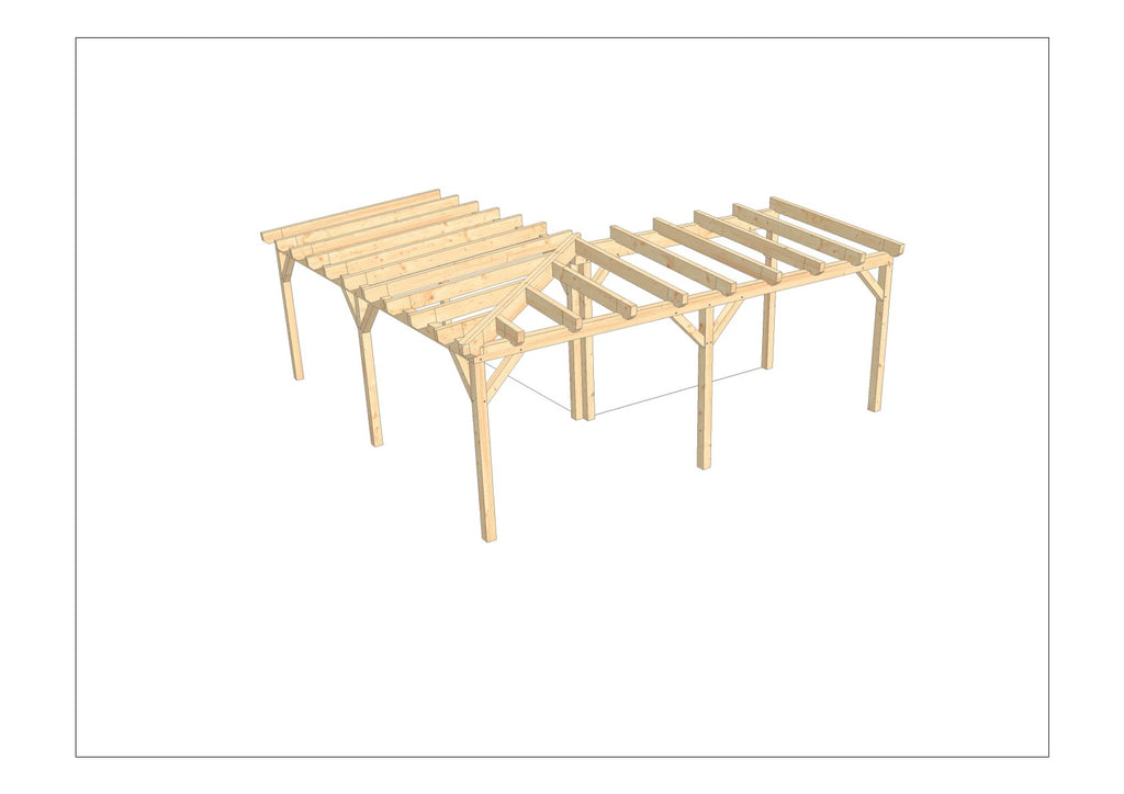 Terrassenüberdachung selber bauen Anleitung / Bauplan PDF