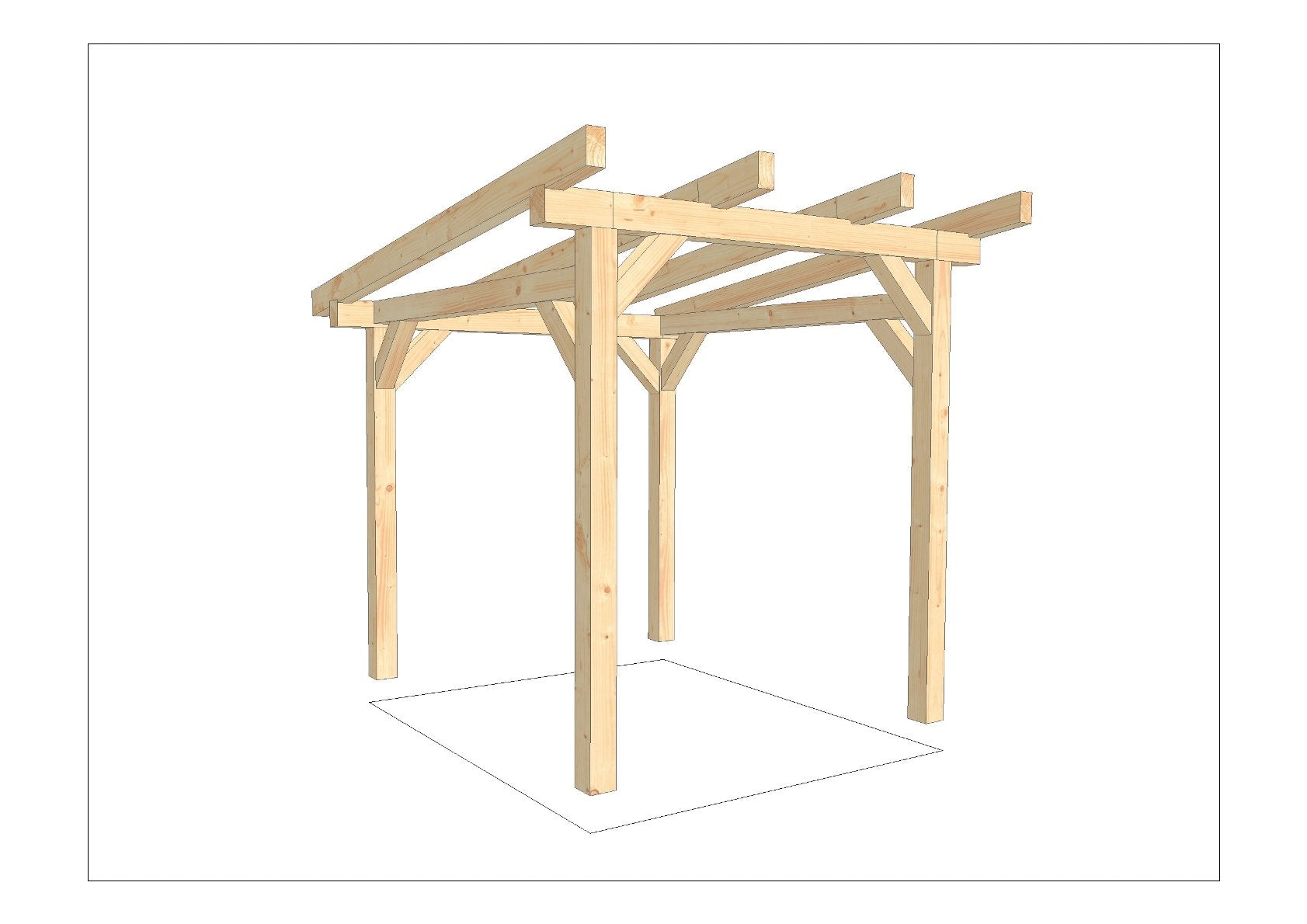 Motoradcarport selber bauen Anleitung / Bauplan PDF