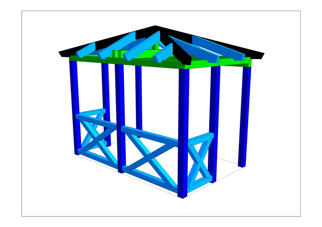 Pavillon selber bauen Anleitung / Bauplan PDF