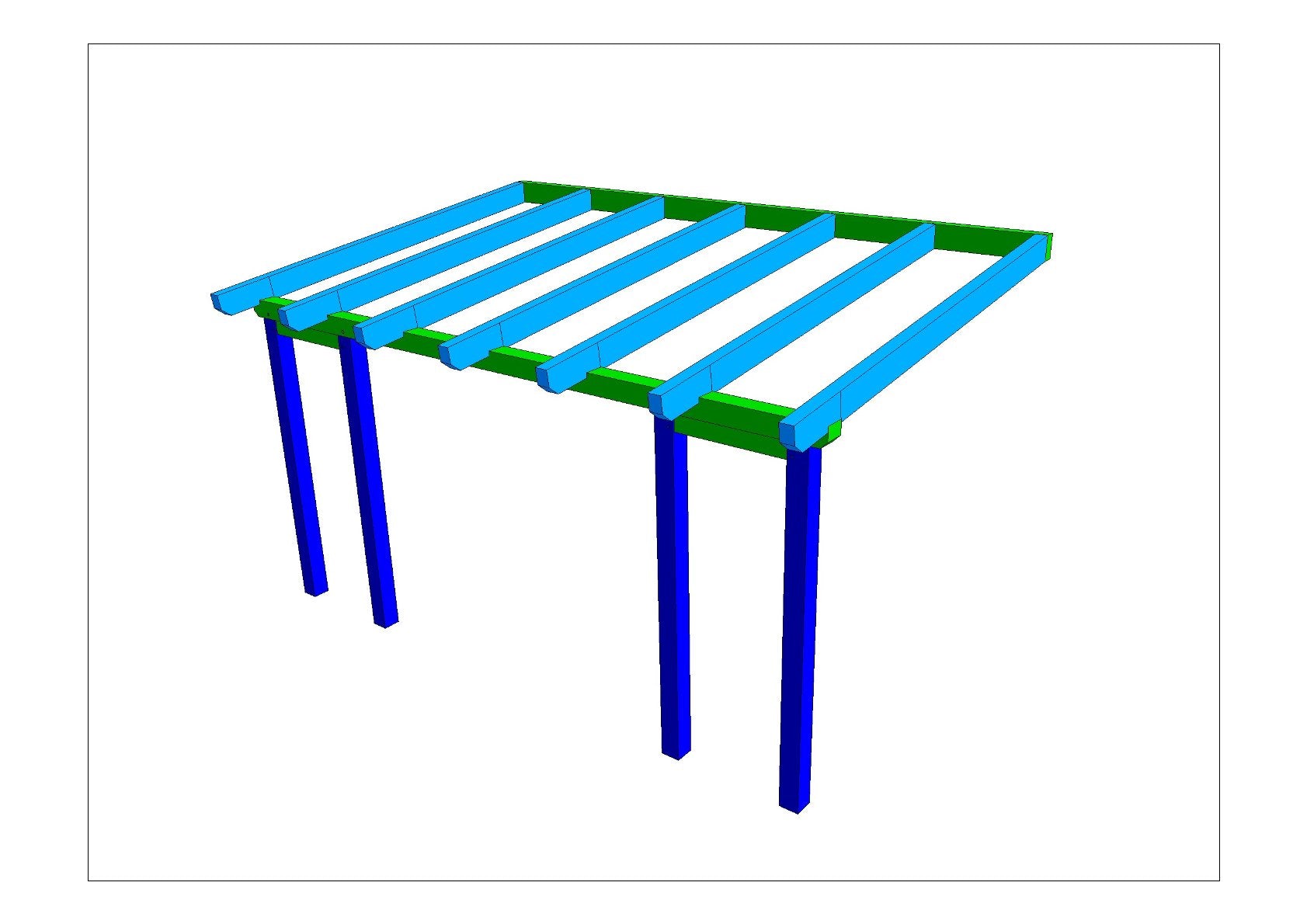 Terrassenüberdachung selber bauen Anleitung / Bauplan PDF