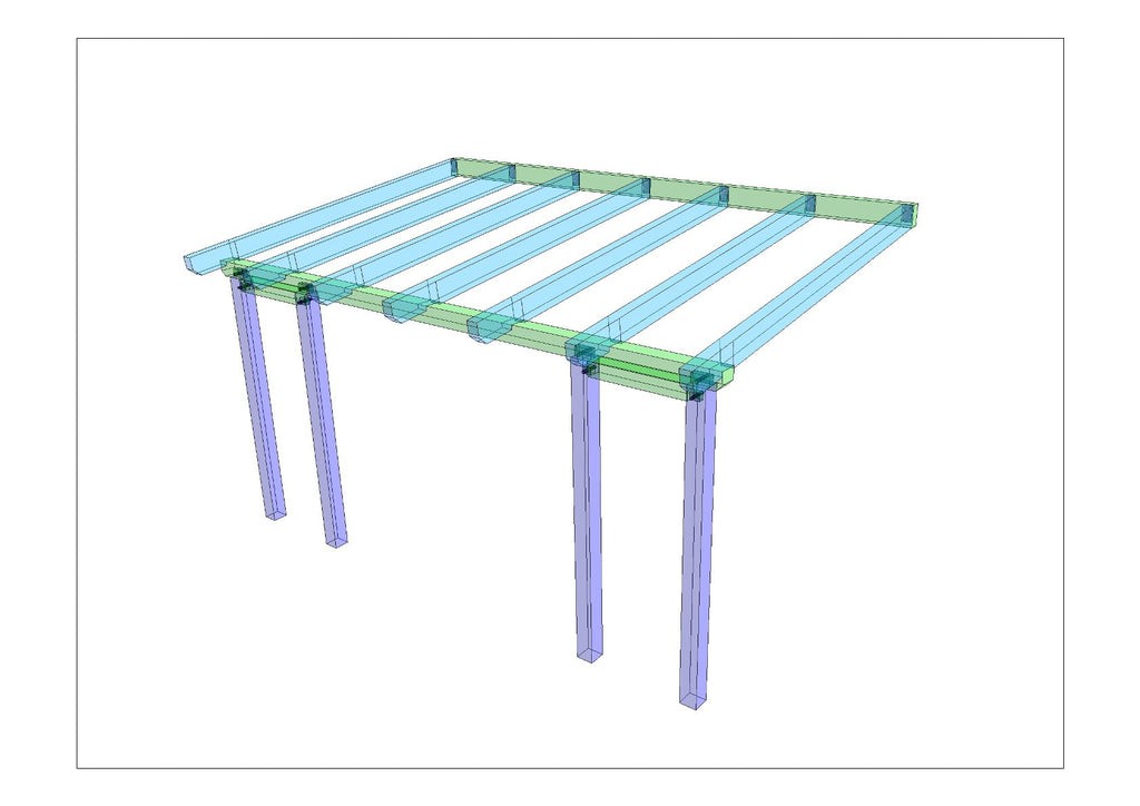 Terrassenüberdachung selber bauen Anleitung / Bauplan PDF