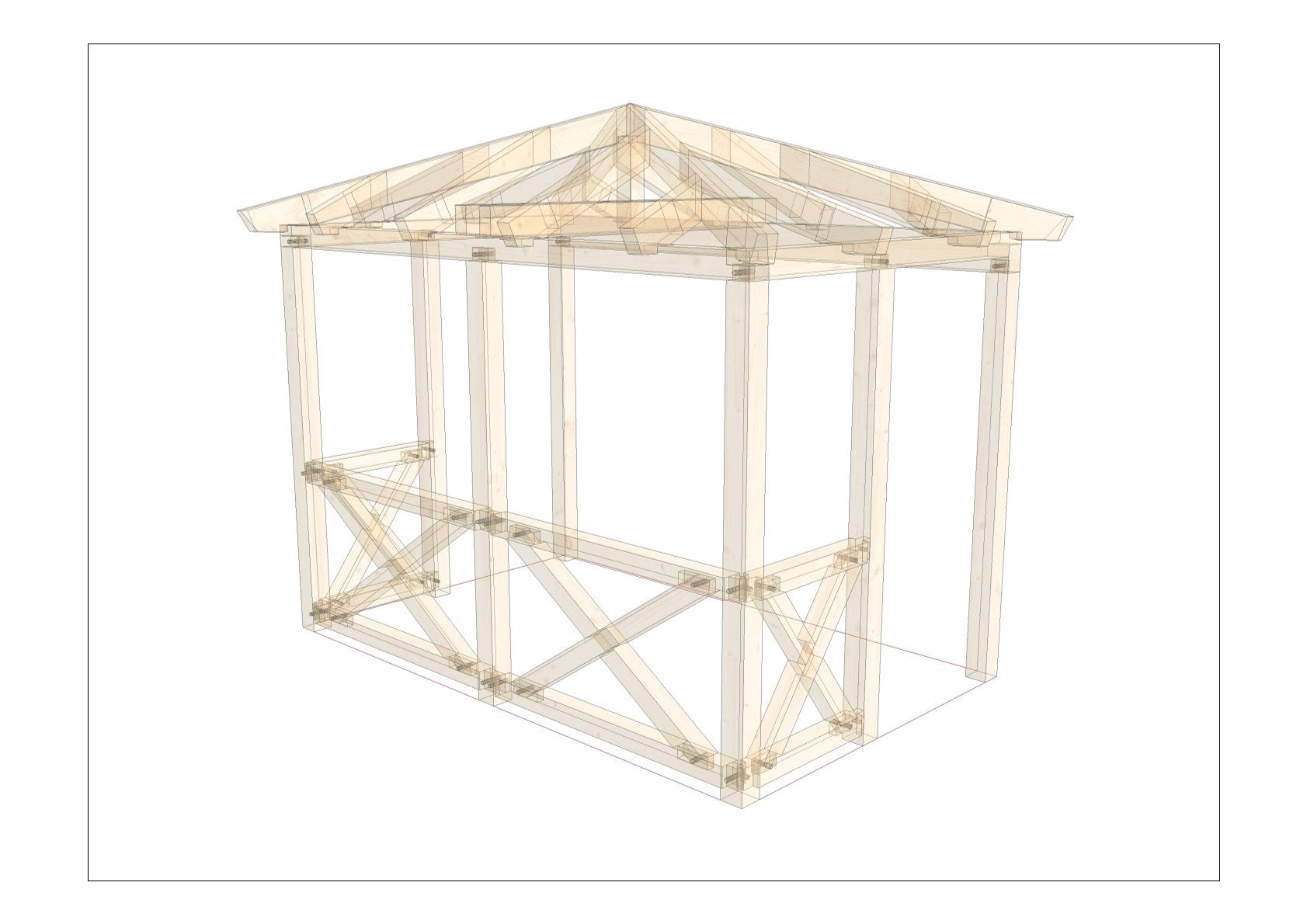 Pavillon selber bauen Anleitung / Bauplan PDF