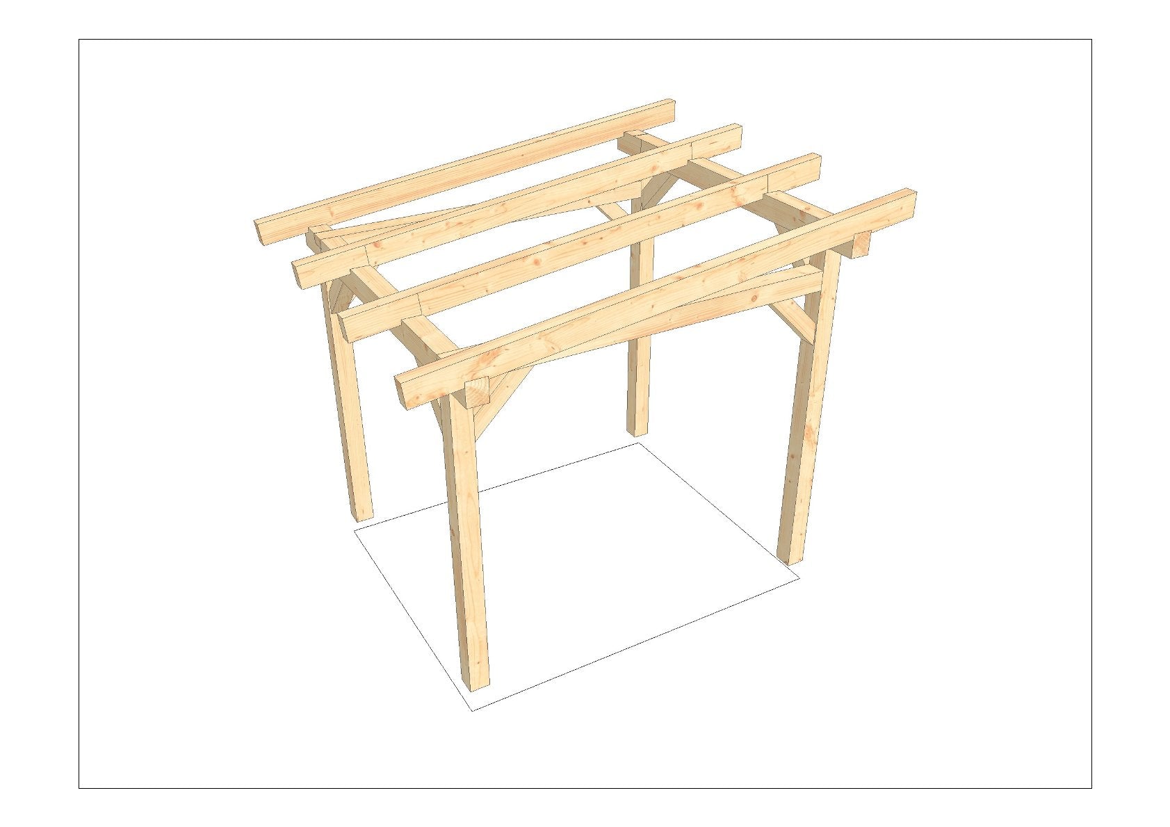 Motoradcarport selber bauen Anleitung / Bauplan PDF