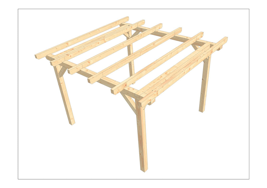 Terrassenüberdachung selber bauen Anleitung / Bauplan PDF
