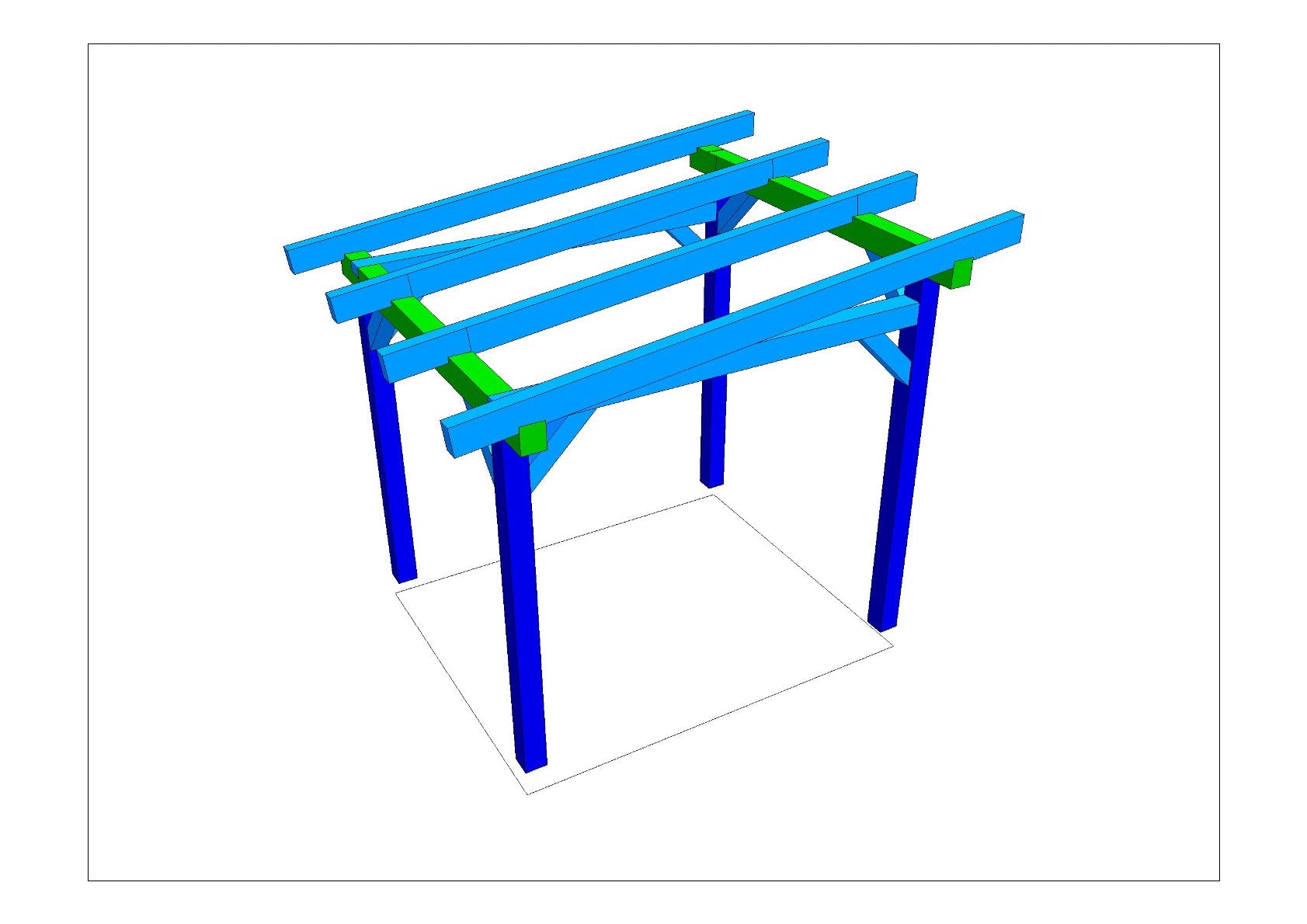 Motoradcarport selber bauen Anleitung / Bauplan PDF