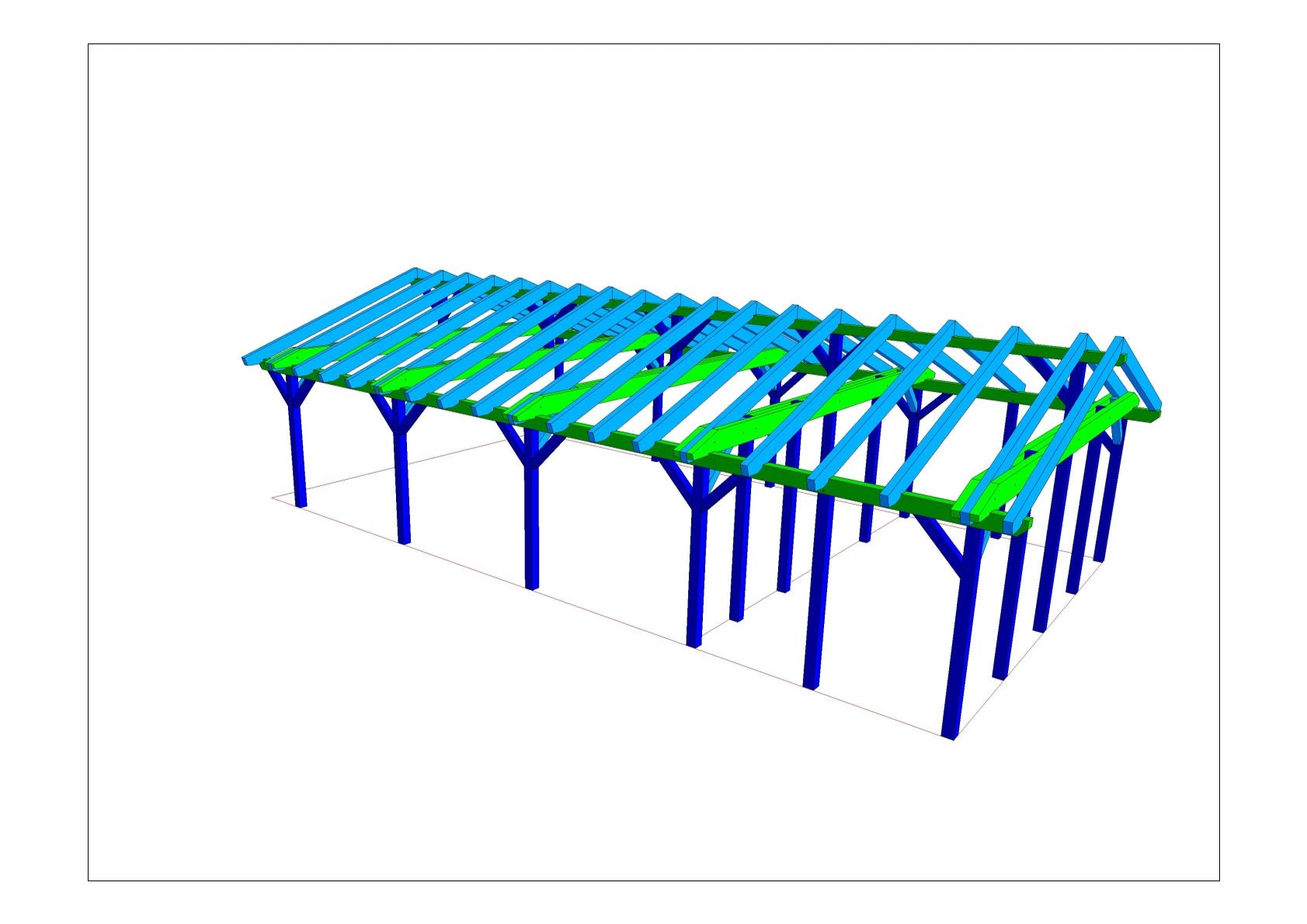 Carport mit Schuppen selber bauen Anleitung / Bauplan PDF