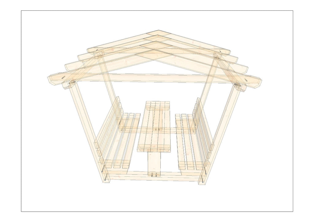 Gartenbank selber bauen Anleitung / Bauplan PDF