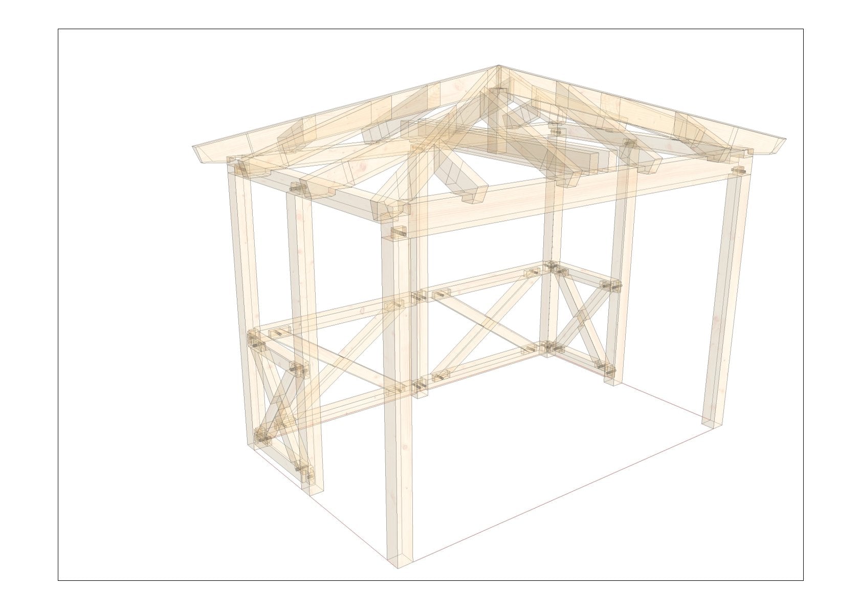 Pavillon selber bauen Anleitung / Bauplan PDF
