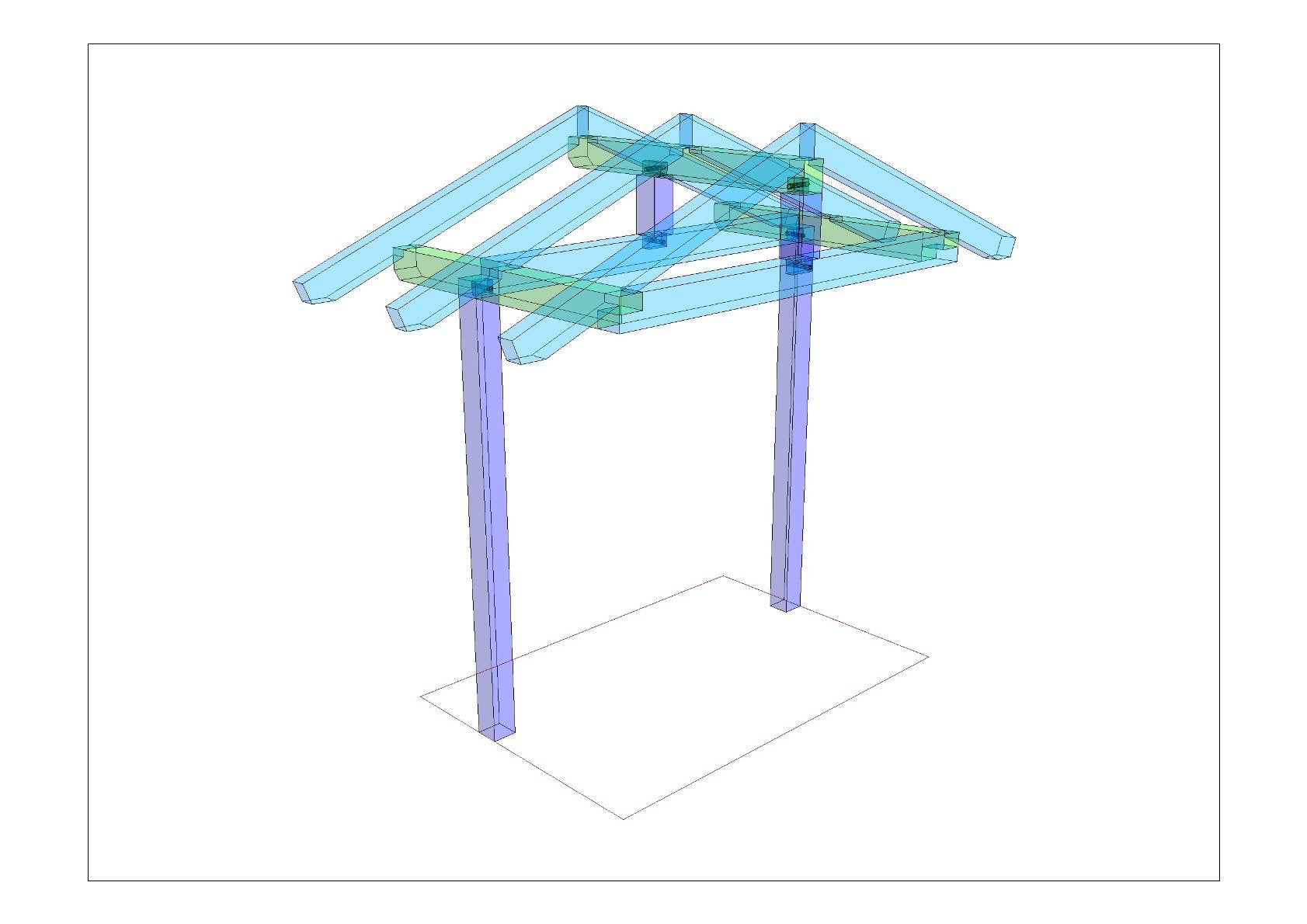 Eingangsüberdachung selber bauen Anleitung / Bauplan PDF
