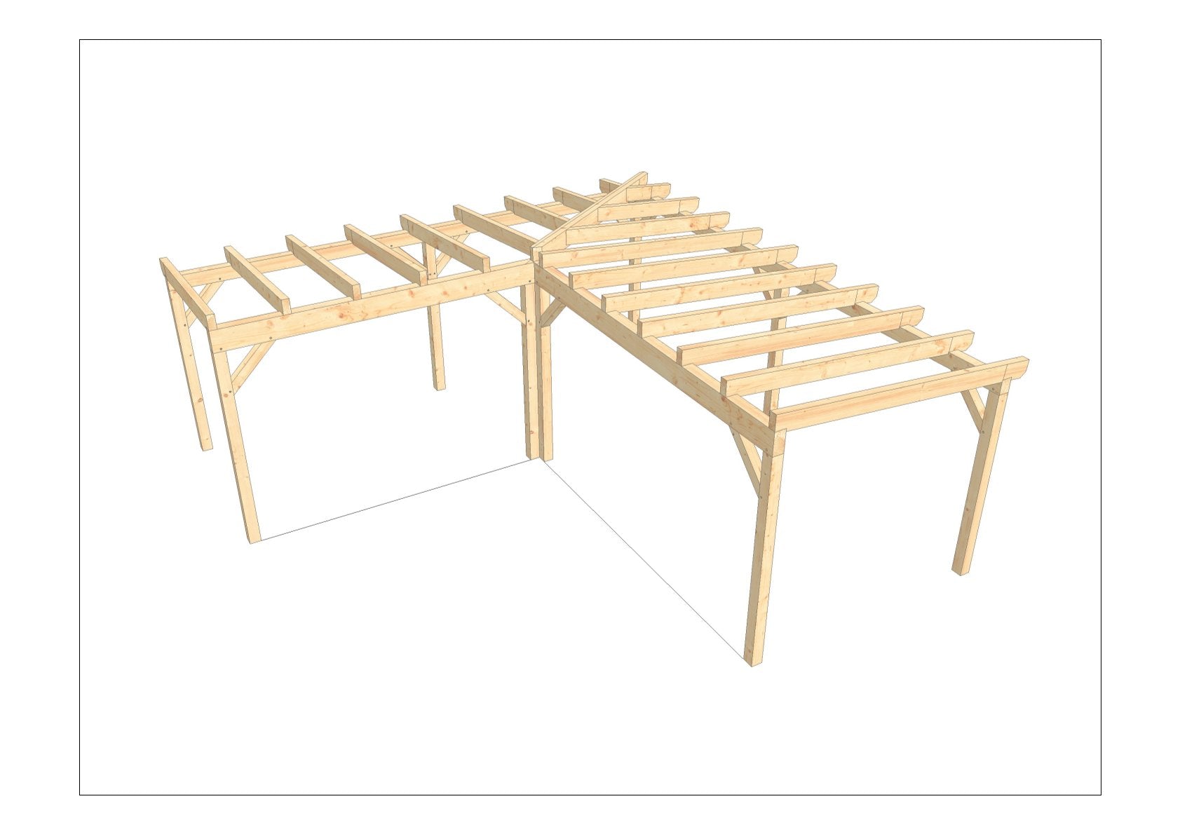 Terrassenüberdachung selber bauen Anleitung / Bauplan PDF