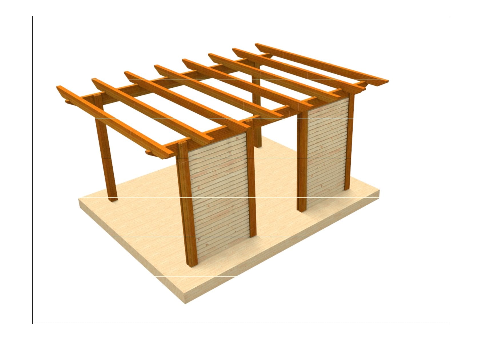 Pergola selber bauen Anleitung / Bauplan PDF