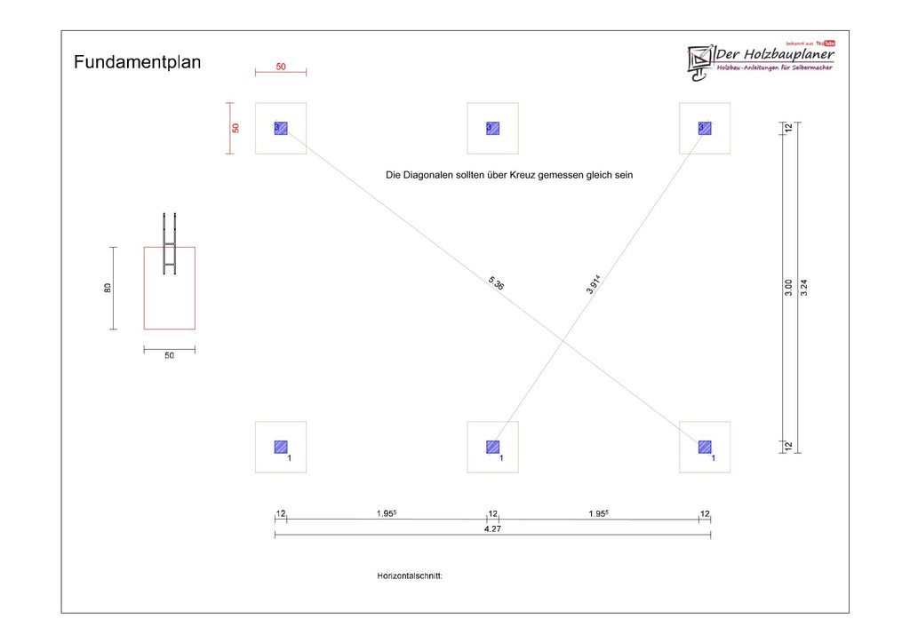 Satteldachcarport selber bauen Anleitung / Bauplan PDF