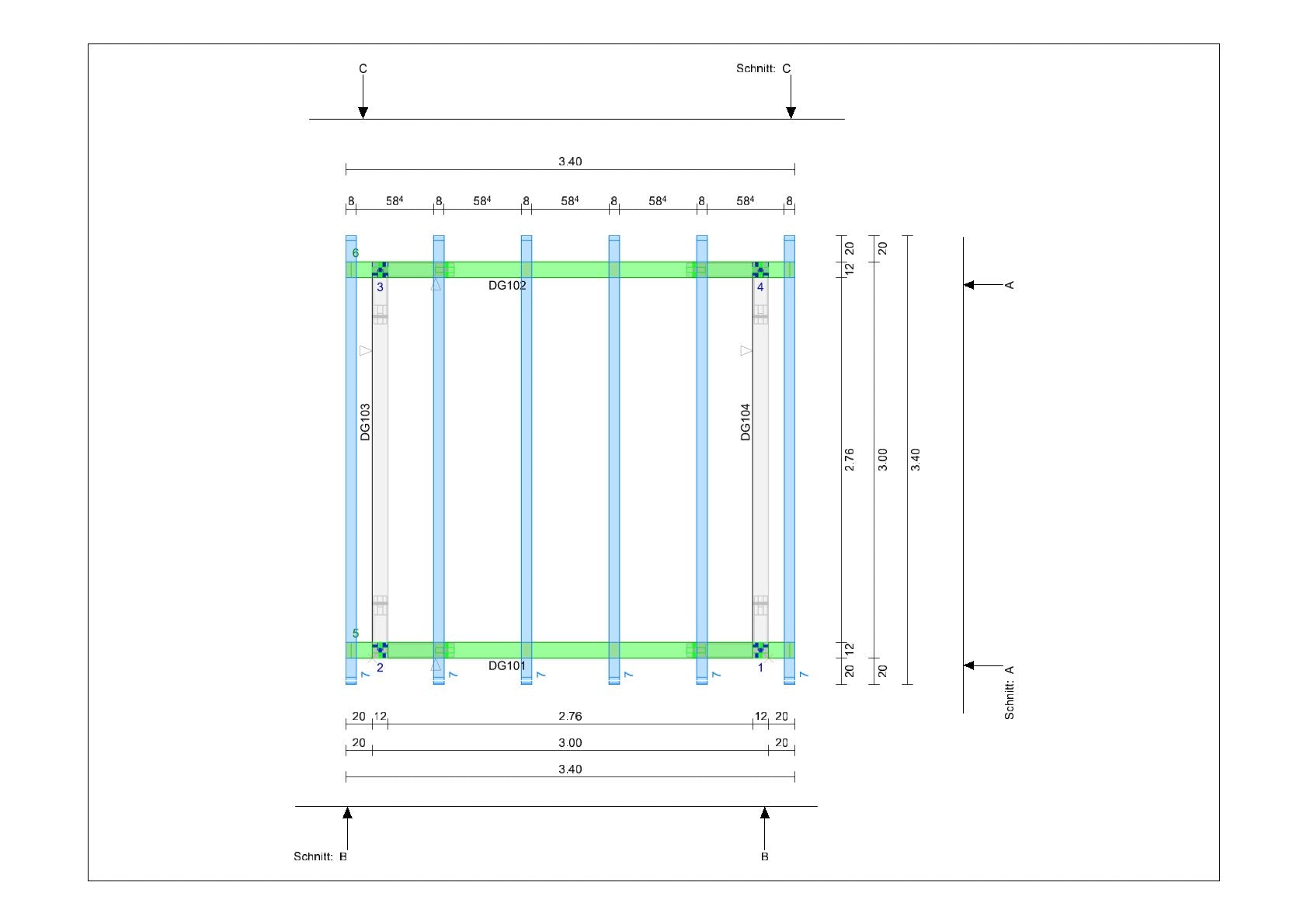 Pultdachcarport (klein) selber bauen Anleitung / Bauplan PDF