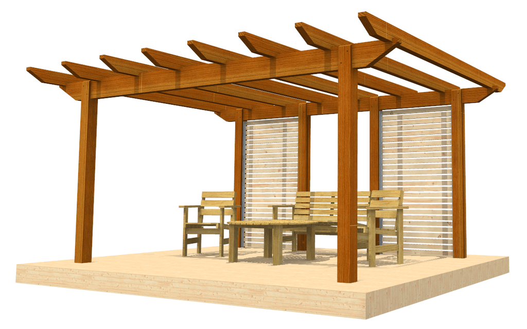 Pergola selber bauen Anleitung / Bauplan PDF