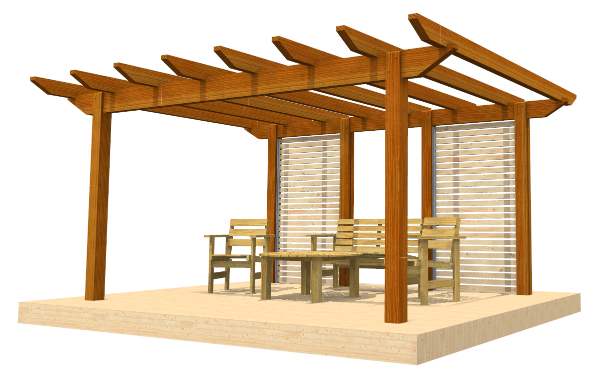 Pergola selber bauen Anleitung / Bauplan PDF