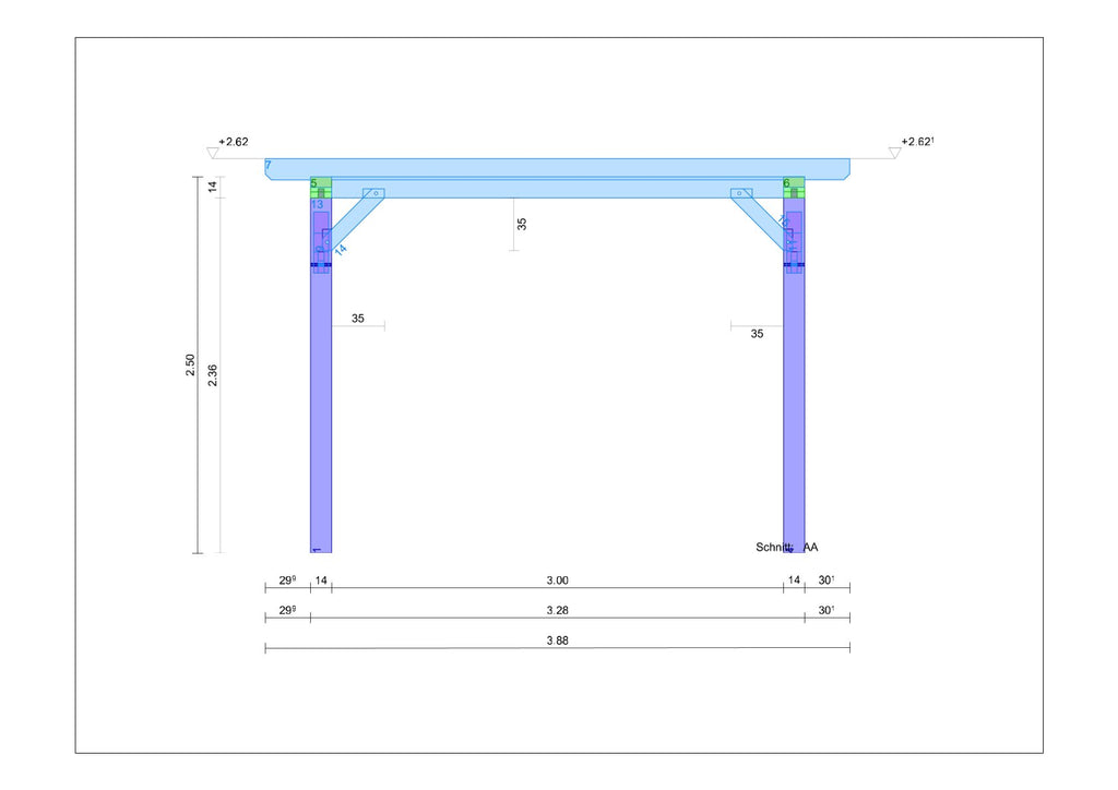 Terrassenüberdachung selber bauen Anleitung / Bauplan PDF
