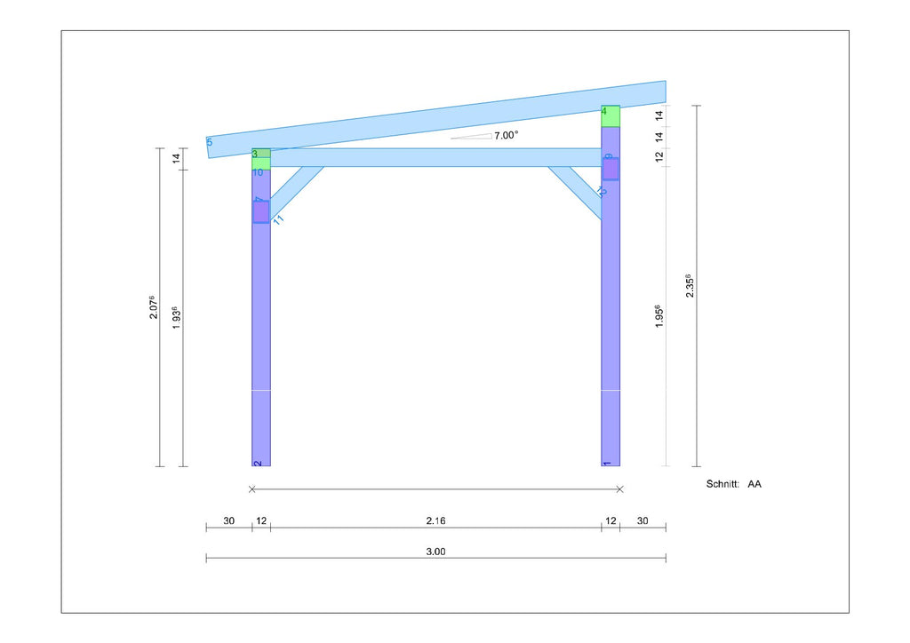 Motoradcarport selber bauen Anleitung / Bauplan PDF