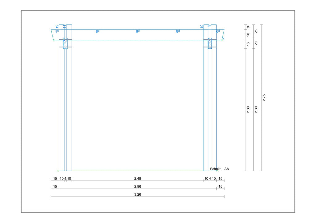 Pergola selber bauen Anleitung / Bauplan PDF