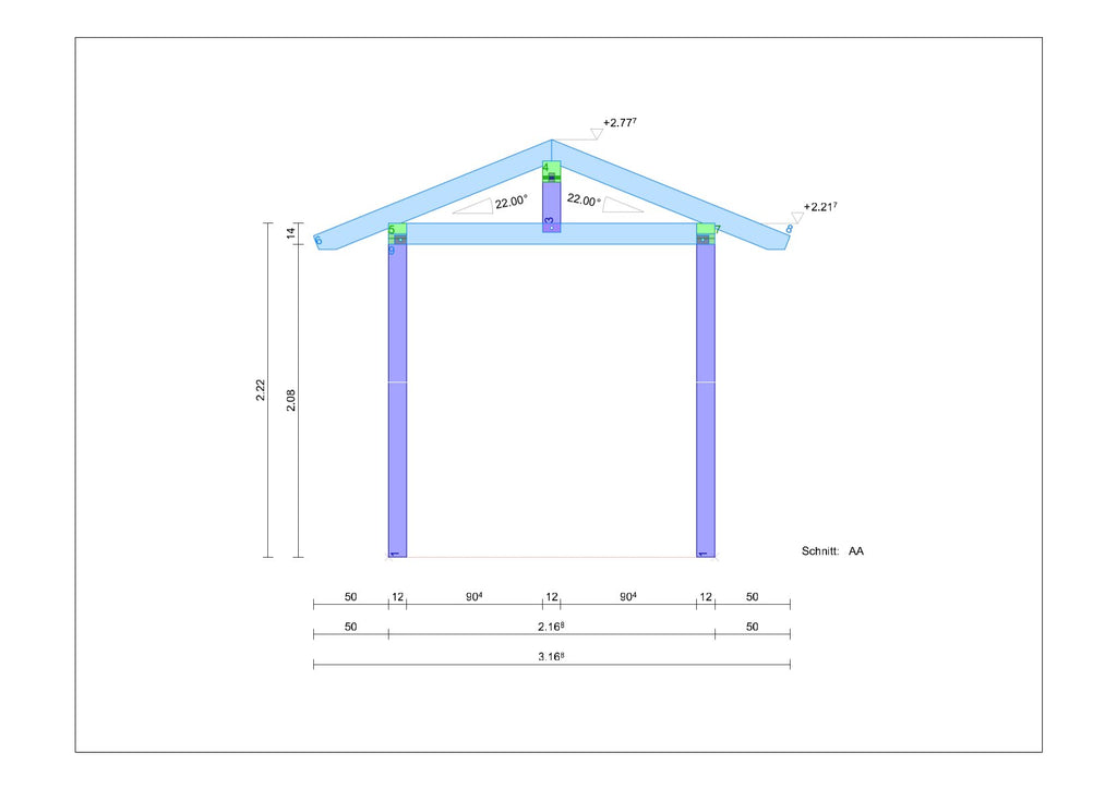 Eingangsüberdachung selber bauen Anleitung / Bauplan PDF