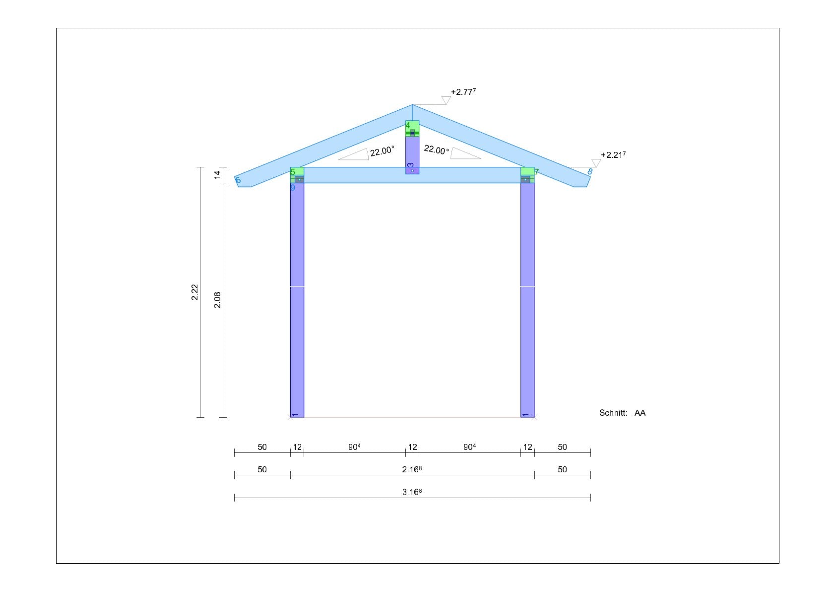 Eingangsüberdachung selber bauen Anleitung / Bauplan PDF