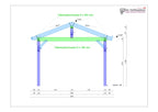 Satteldachcarport selber bauen Anleitung / Bauplan PDF