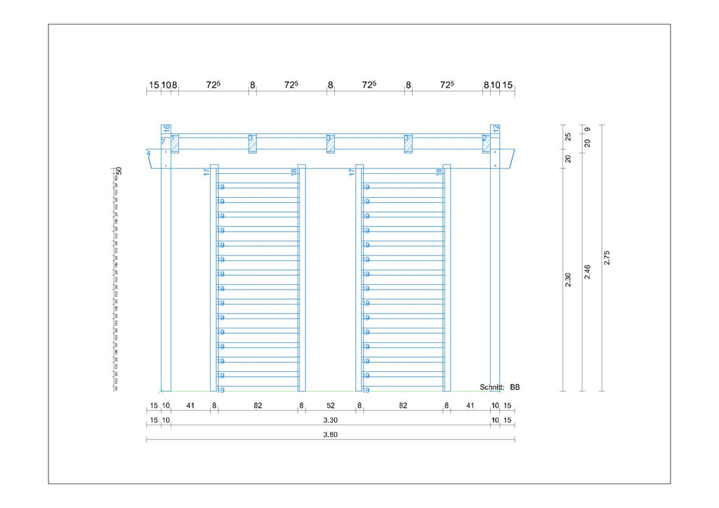 Pergola selber bauen Anleitung / Bauplan PDF