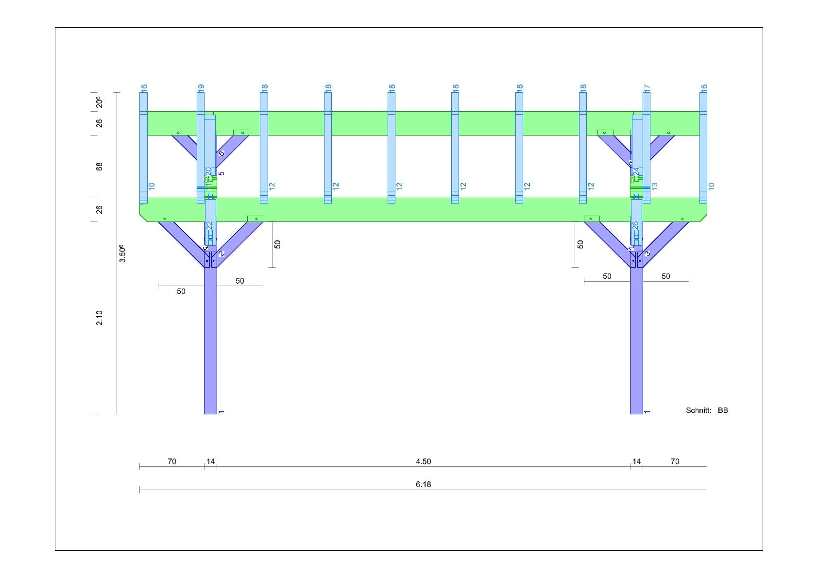 Satteldachcarport selber bauen Anleitung / Bauplan PDF