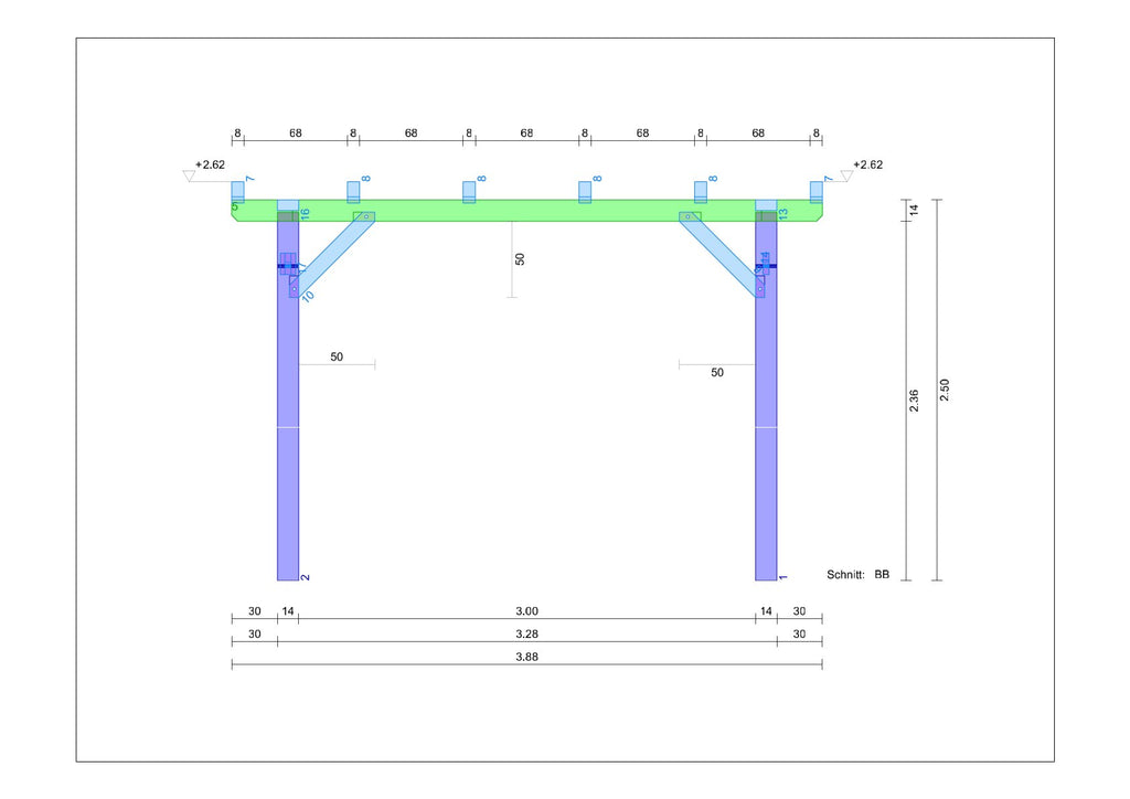 Terrassenüberdachung selber bauen Anleitung / Bauplan PDF