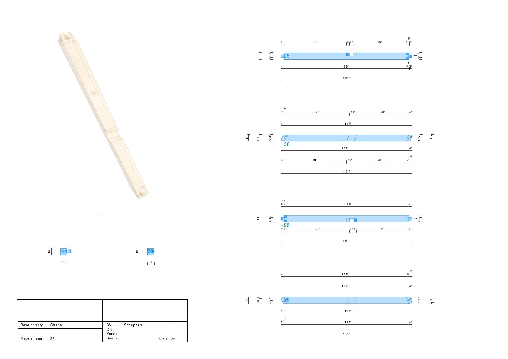 Gerätehaus selber bauen Anleitung / Bauplan PDF