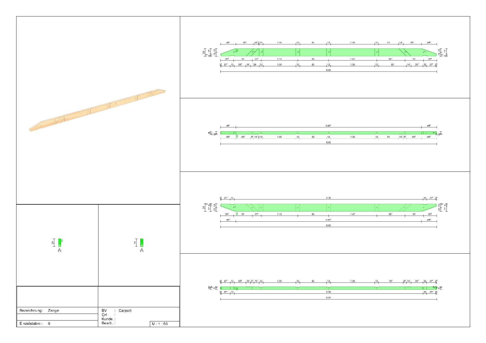 Carport mit Schuppen selber bauen Anleitung / Bauplan PDF